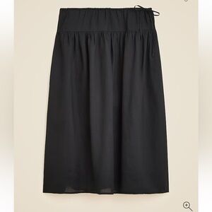 J. Crew Tall floaty side tie skirt in ramie